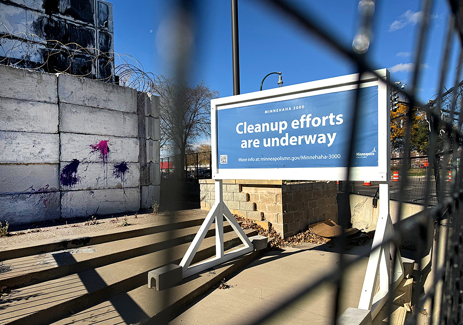 Within the next two weeks, razor wire, barriers and fencing will be removed from around the former Third Precinct building at 3000 Minnehaha.