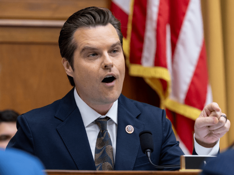 Former Rep. Matt Gaetz, R-Fla., withdrew his bid to become attroney general on Nov. 21 over continuing allegations of sexual impropriety. President-elect Donald Trump appointed him on Nov. 13, 2024.