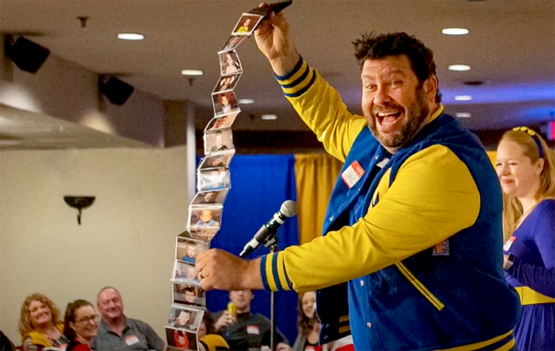 Adam Fielitz as Jack Jensen in a scene from “Alma Murder: A Killer Class Reunion.”
