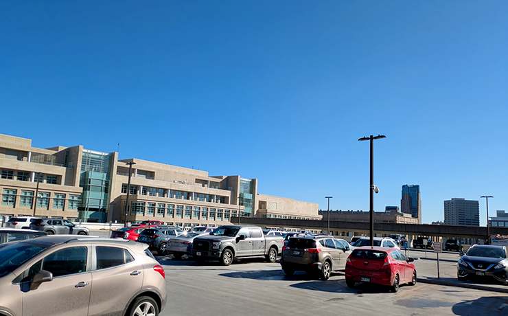 The top level of the Centennial Ramp on the former Central Park site.