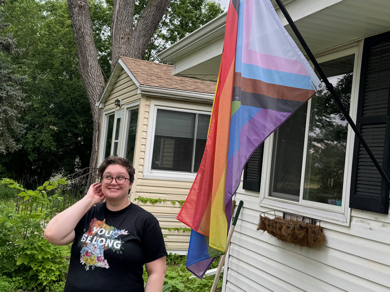 Claire Tralle, mother of a nonbinary MPS student