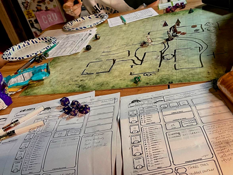 Dungeons and Dragons Game session