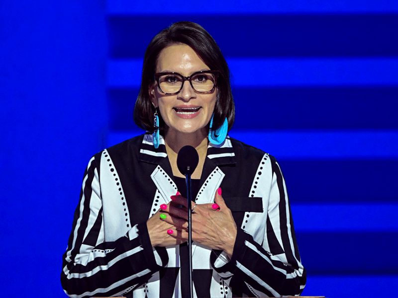 Lt. Gov. Peggy Flanagan opening the 2024 Democratic National Convention in Chicago on August 19.
