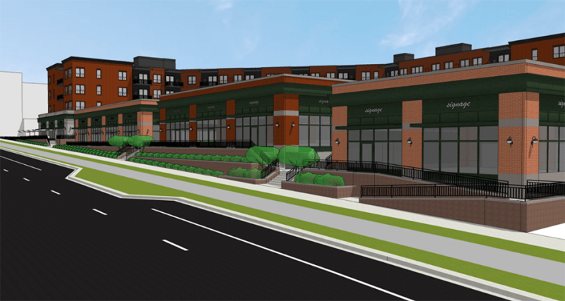 The site’s developer, Ryan Companies, finally released proposals earlier this month to develop a key block along Ford Parkway, and from an urban planning perspective, it’s a mixed-bag at best.