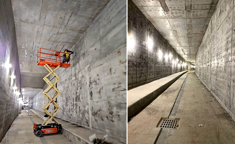 Kenilworth LRT Tunnel in Minneapolis.