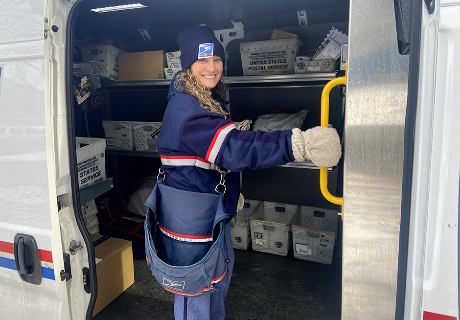 An increase in violent attacks on mail carriers in recent years prompted Manon Wojack, above, and others to avoid working nights for their own safety.