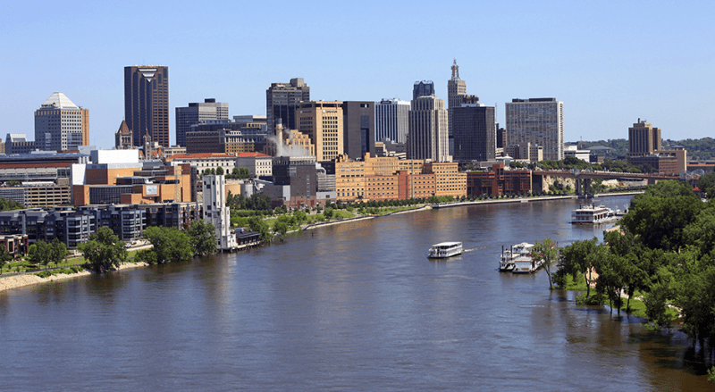 The Mississippi River in St. Paul