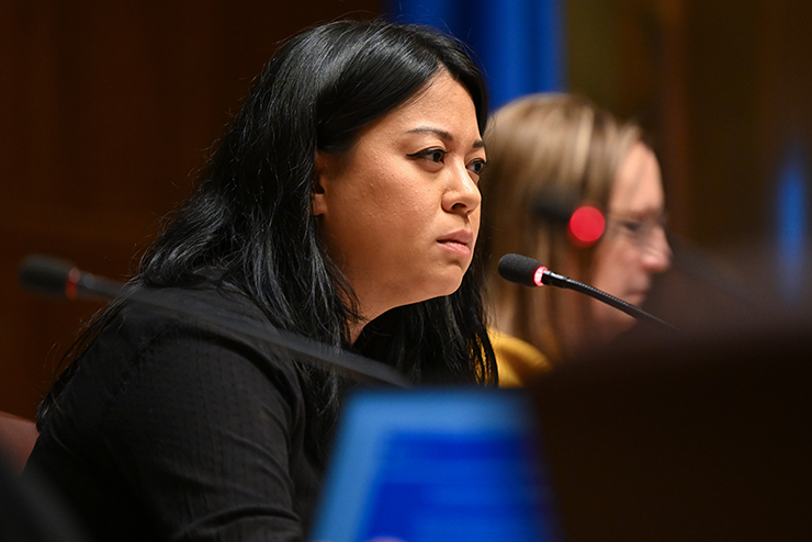 Council President Mitra Jalali was the sole vote against the council-passed budget.