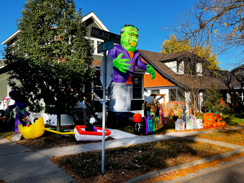 These days, the block of Palace Avenue is barricaded on the 31st and transforms into an annual party beckoning hollow plastic pumpkins from a mile around.