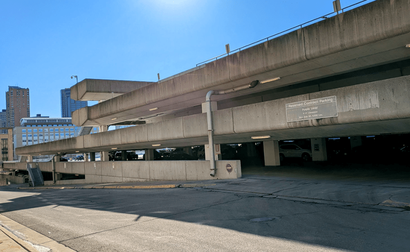 The Centennial Ramp on the former Central Park site.