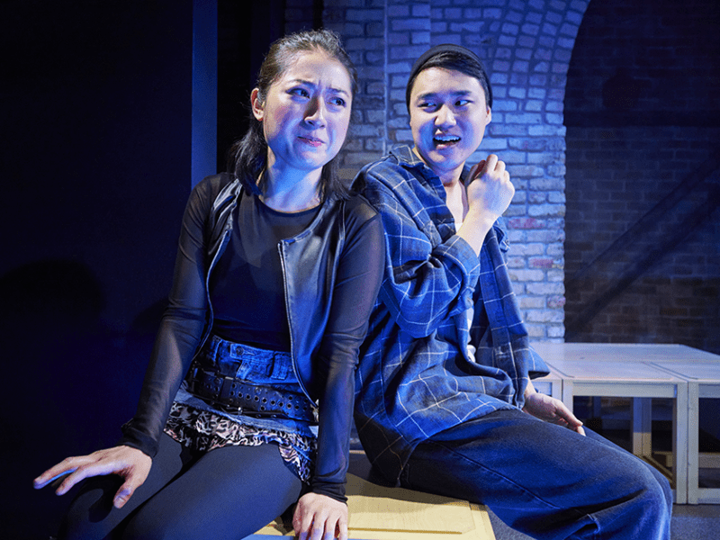 Stephanie Anne Bertumen and Clay Man Soo in a scene from “Sanctuary City.”