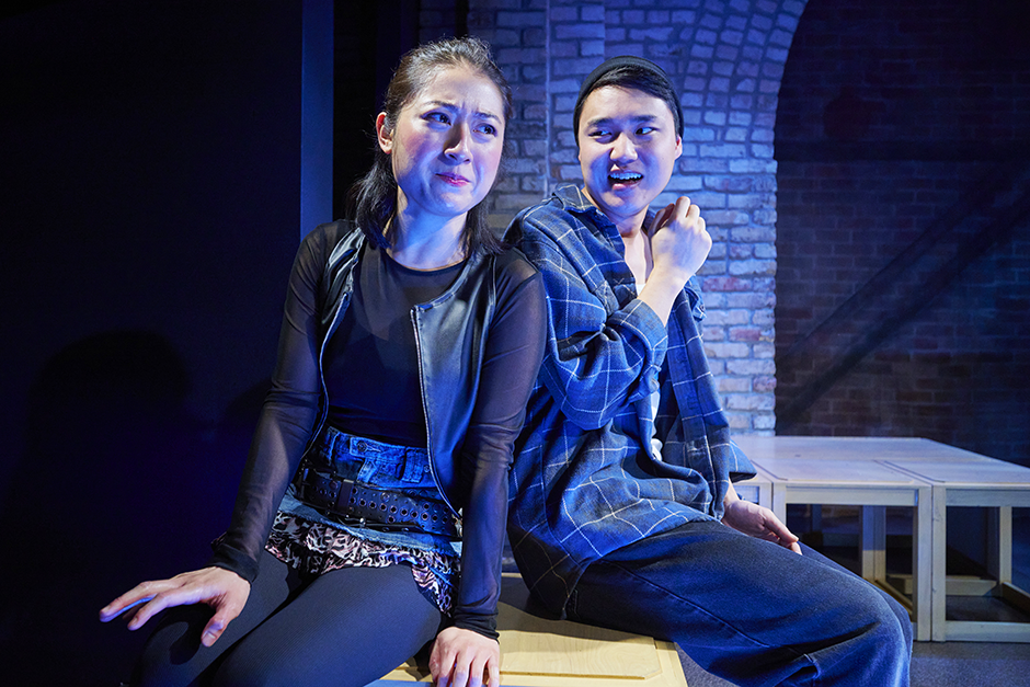 Stephanie Anne Bertumen and Clay Man Soo in a scene from “Sanctuary City.”